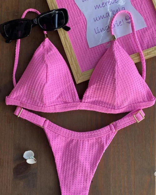 Bikini Set Bust Curtain With Thread Panties Gummy Rose
