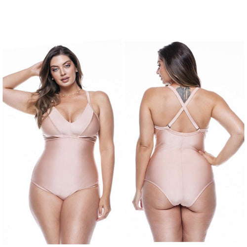 Plus Size Brazilian Swimsuit/Body Chantilly Collor